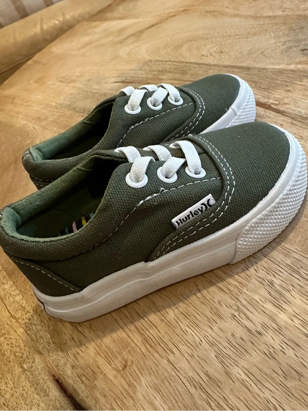 Hurley Toddler Olive Green Canvas Sneakers